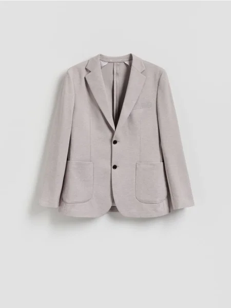 Reserved Sacou slim fit cu vâscoză maro