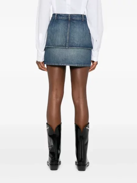 Fustă din denim Coperni albastru