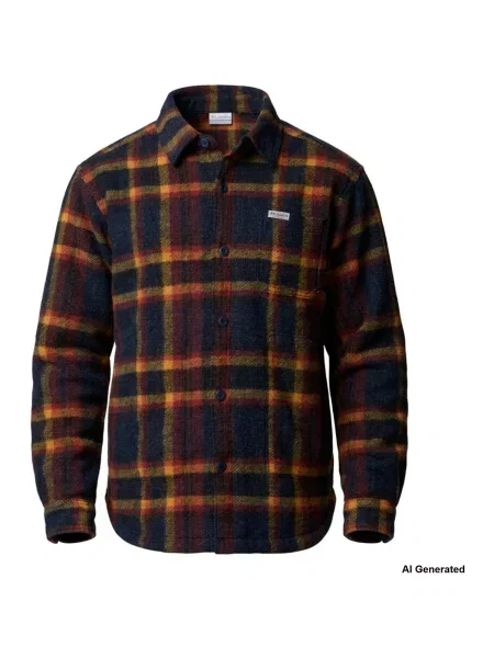 Geacă cămașă Columbia din fleece roșu