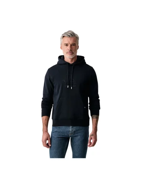 Bluza z kapturem Trussardi z kapturem niebieska
