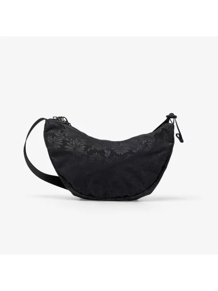 Taška Nike Aura Floral Crescent Crossbody Bag Black/ Black/ Gunmetal 4 l černá