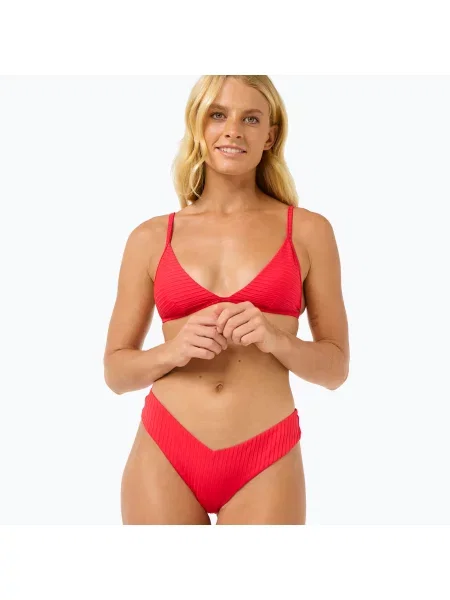 Dół od stroju kąpielowego Rip Curl Premium Surf Skimpy Hipster czerwony