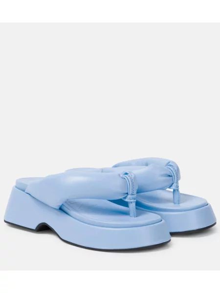 Chiloți tanga Ganni albastru