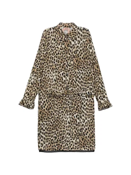 Rochie N°21 cu imagine cu model leopard de costum