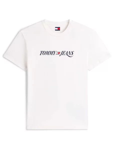 Tommy Jeans majica za muškarce od pamuka bež