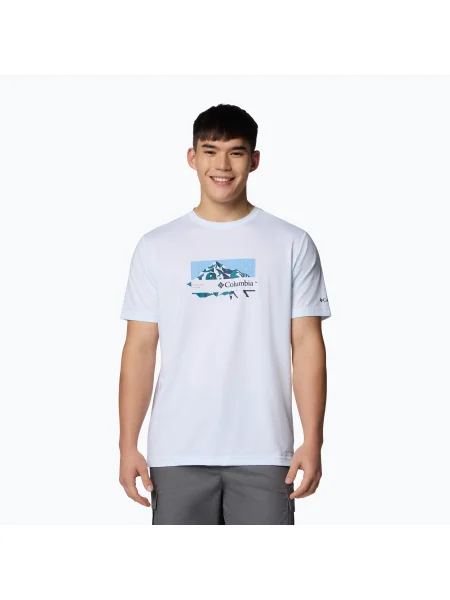 Columbia Ice Lake II SS Tee fehér/csúcs irány férfi póló. Méret: S fehér