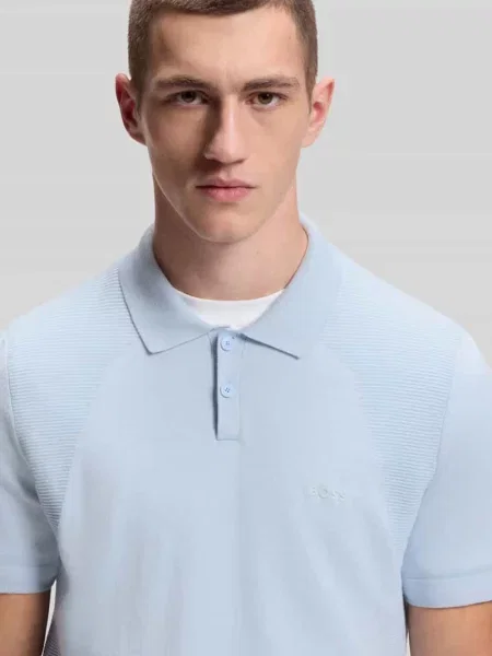 Koszulka polo z detal z logo Boss Green