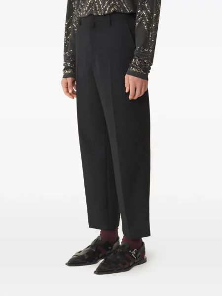 Pantaloni Lanvin de lână plisate negru