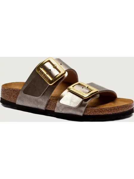 Birkenstock Papucs Sydney CB | narrow fit bőr hozzáadásával sárga