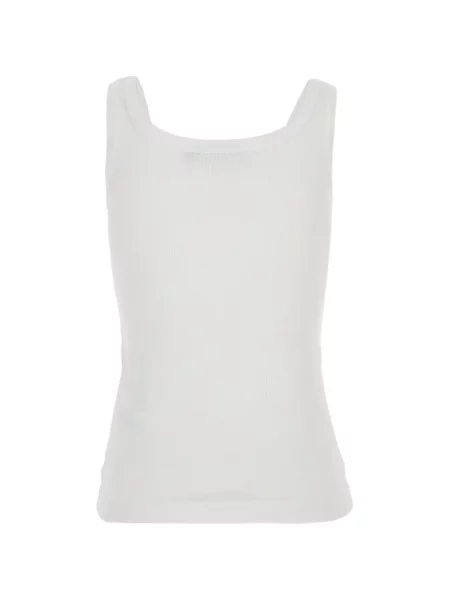 Top Dolce & Gabbana tricotate cu autograf alb