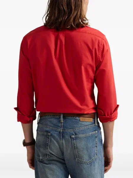Ριγέ polo Polo Ralph Lauren με κουκούλα με αυτόγραφο λευκό