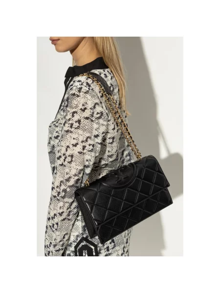 Torebka Tory Burch skórzana czarna