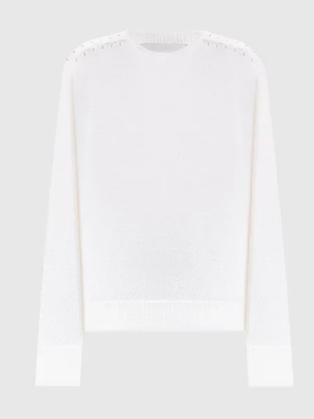 Джемпер з вовни Ballantyne білий
