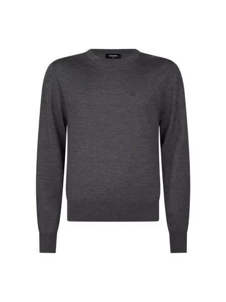 Sweter Dsquared2 wełniany szary