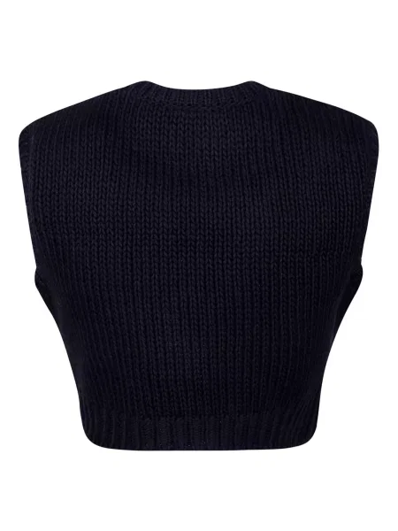 Sweter Max Mara bez rękawów czarny