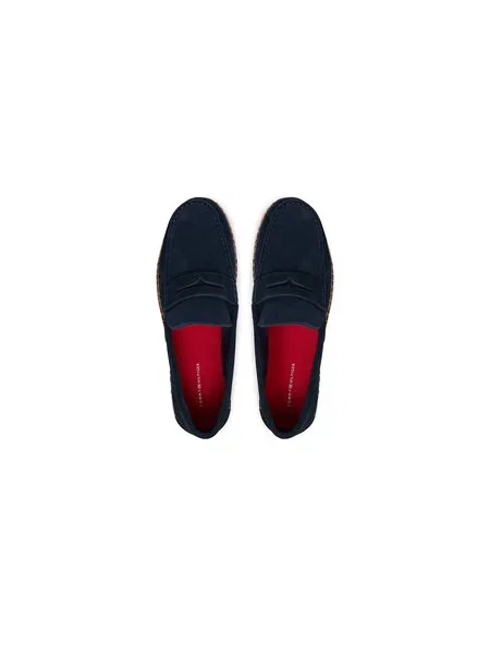 Espadrilky Tommy Hilfiger Flexible Hilfiger Sde Espadrille Tmavomodrá