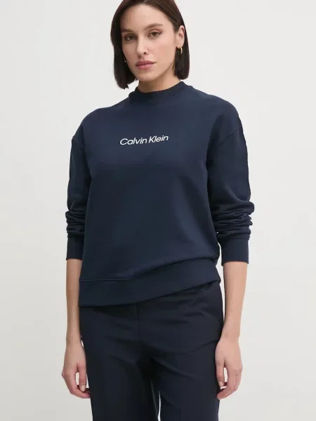 Суитчър Calvin Klein с принт тъмносиньо