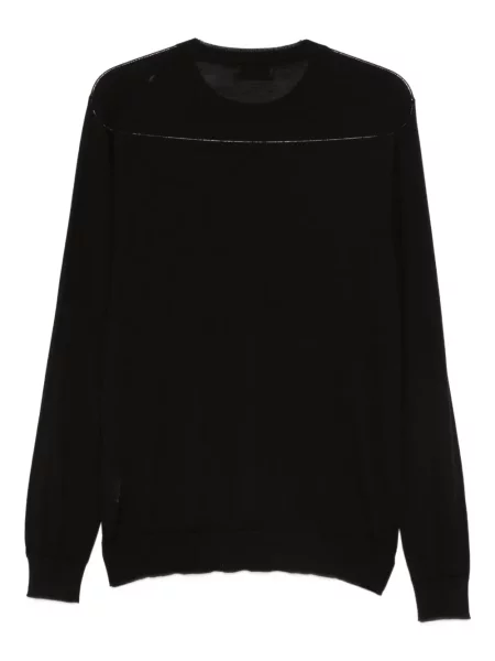 Pulover Ferrante cu decolteu rotund negru