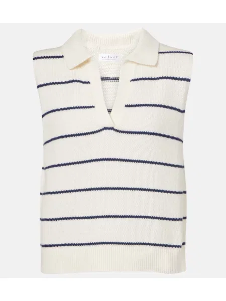 Vestă Velvet din cașmir albastru