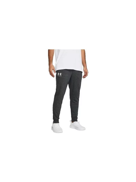 Pantaloni de jogging Under Armour alergare din material terry gri