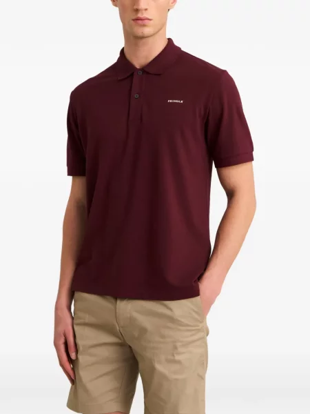 Polo Pringle Of Scotland με σχέδιο κόκκινο