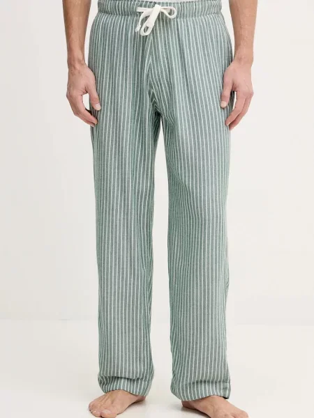 Abercrombie & Fitch spodnie piżamowe wzorzysta zielony