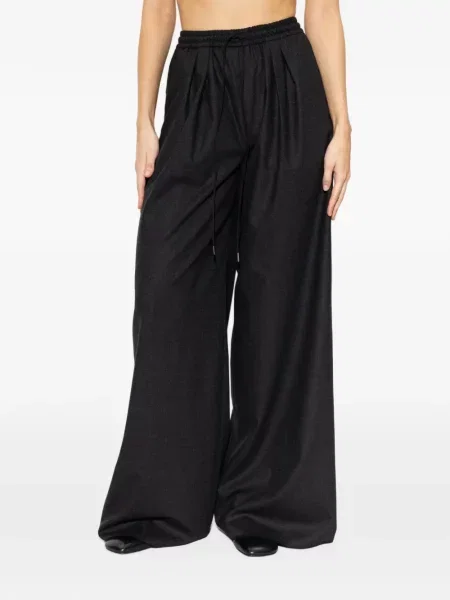 Pantaloni Max Mara de lână gri