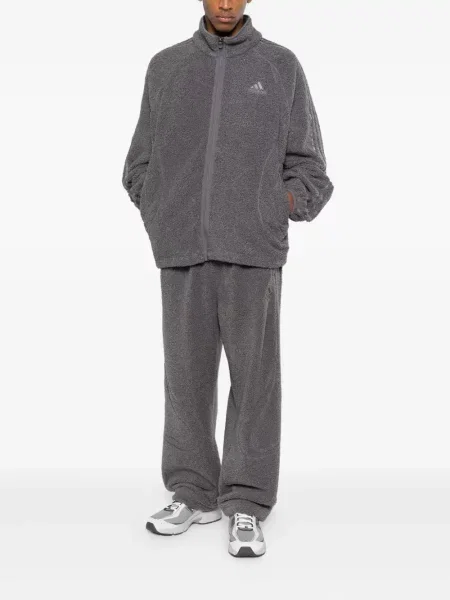 Bouclé kalhoty Adidas zelené