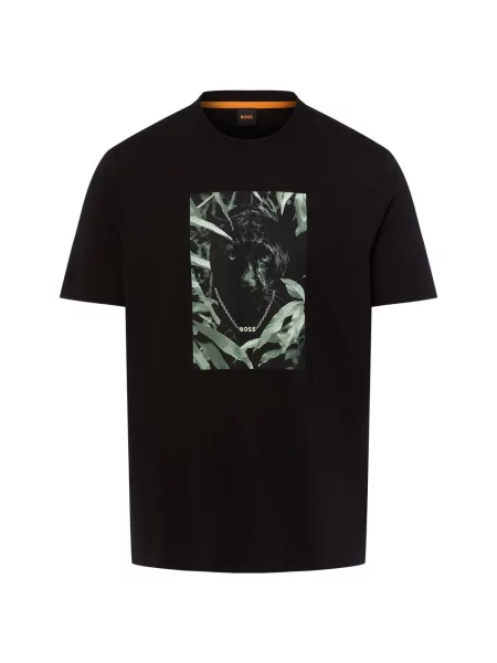 BOSS T-Shirt Te_Animali czarny