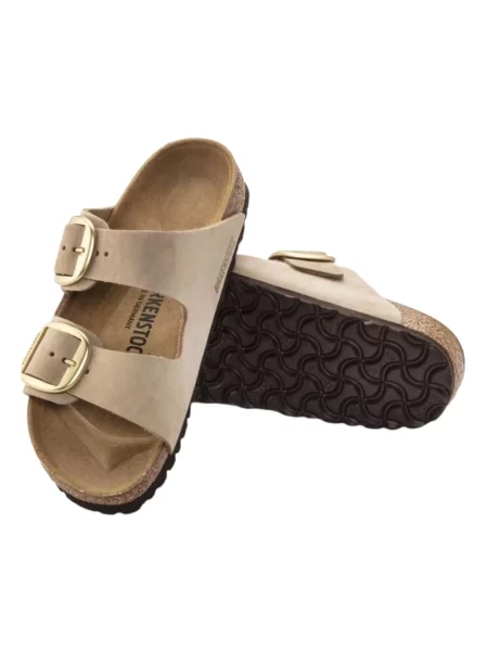 Klapki Birkenstock beżowe