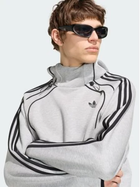 Funkční mikina adidas šedá
