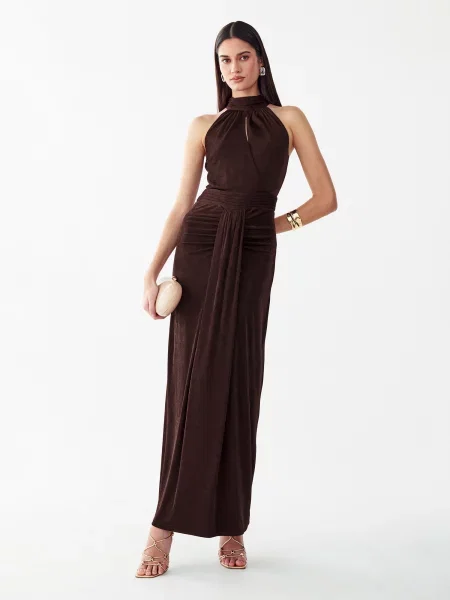 BWLDR Rochie Cherise închis maro