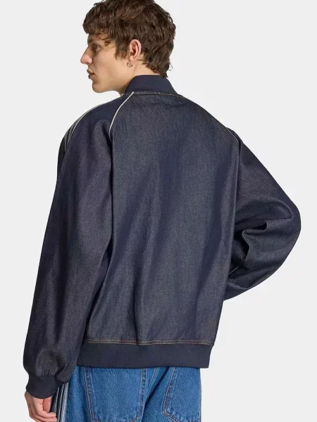 Adidas Originals bunda bomber pánska Adicolor modrá