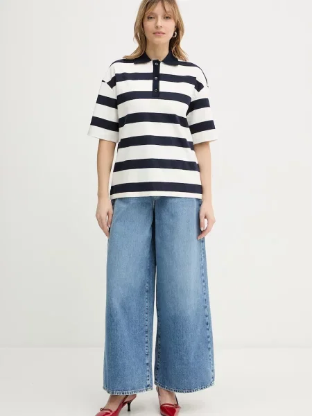 MM by Max Mara polo ABETAIA granatowe