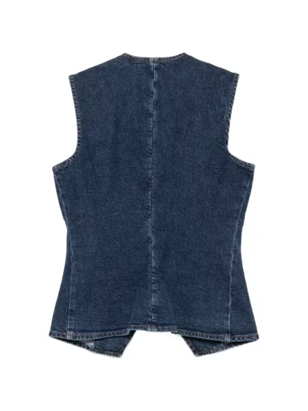 Vestă denim 7 For All Mankind albastru