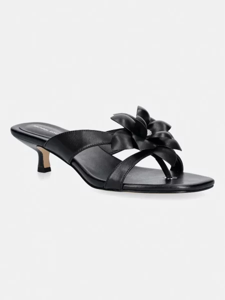 MICHAEL Michael Kors șlapi pentru femei din piele Jacie Kitten Sandal negru
