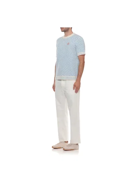Dzianinowy sweter Casablanca niebieski