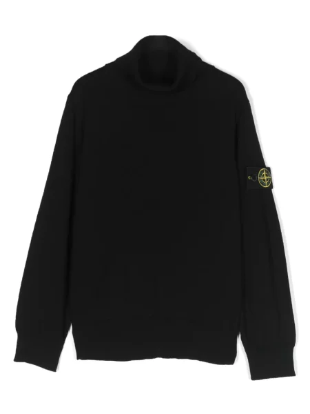 Sweter dziecięcy Stone Island czarny