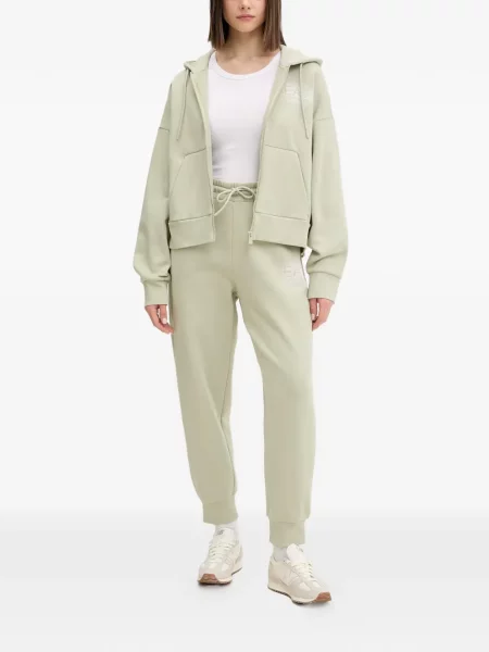 Trčanje hlače Ea7 Emporio Armani s printom zelena