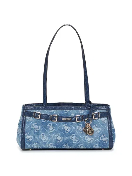 Satchel torba Guess modra
