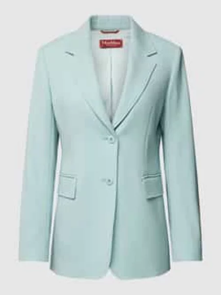 Żakiet z wełny lana z kołnierzem z połami model ‘DINGEY’ Max Mara Studio