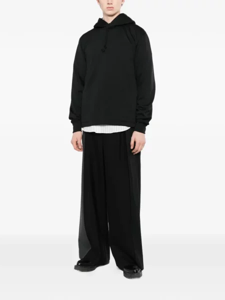 Асиметричен суичър с качулка Comme Des Garçons Homme Plus черно