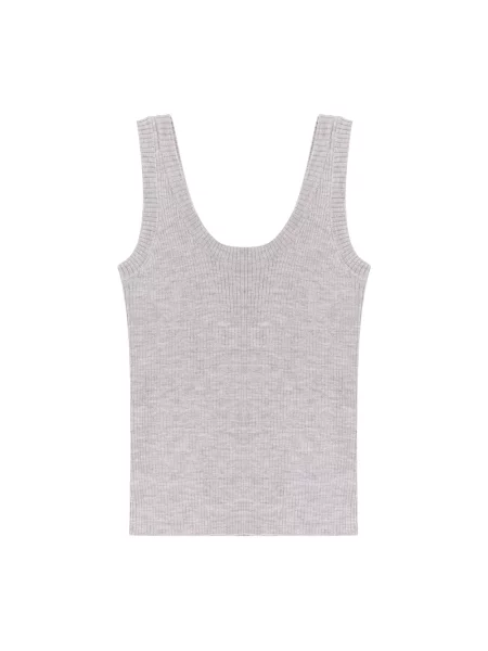 Top Brunello Cucinelli wełniany szary