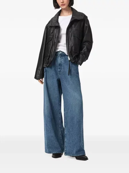 Blugi cu picior larg Allsaints albastru