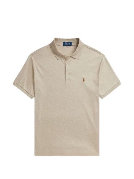 Frotir prugasta polo majica Polo Ralph Lauren s vezom plava