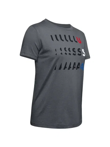 Tricou Under Armour cu decolteu rotund gri