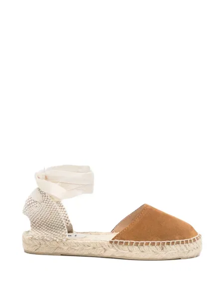 Semišové espadrilky Manebi hnědé