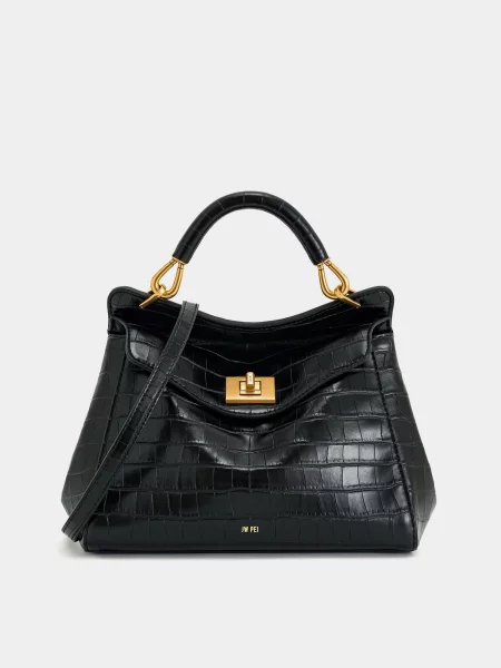 Кожаная сумка Jw Pei черная