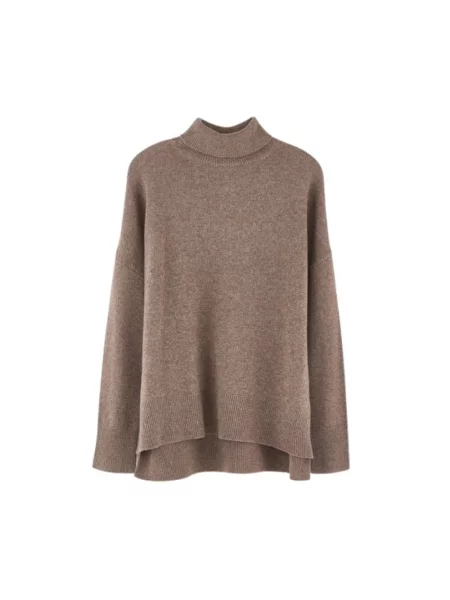 Sweter Bellerose wełniany brązowy