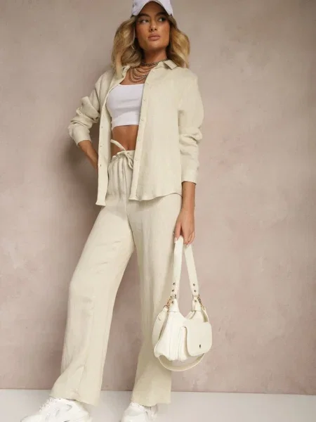 Pantaloni Falriza bej